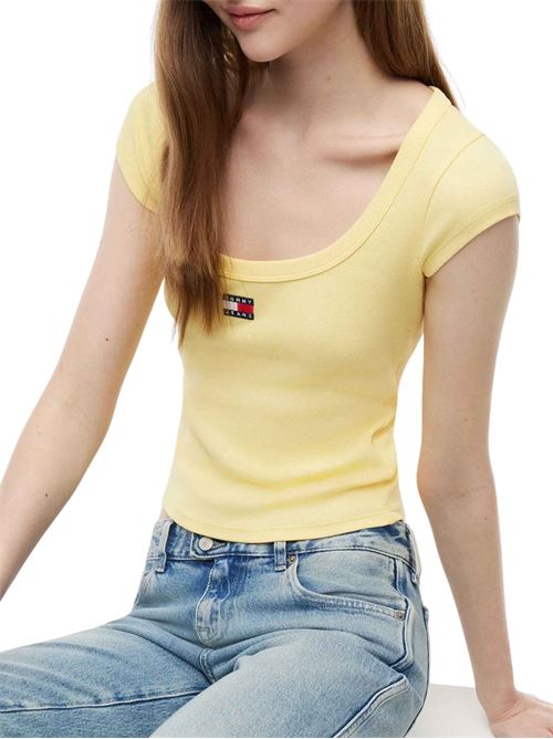 T-shirt silm fit a costine Tommy Jeans | DW0DW22793ZF0